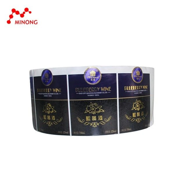 Adhesive Sticker UV gold foil black china suppliers