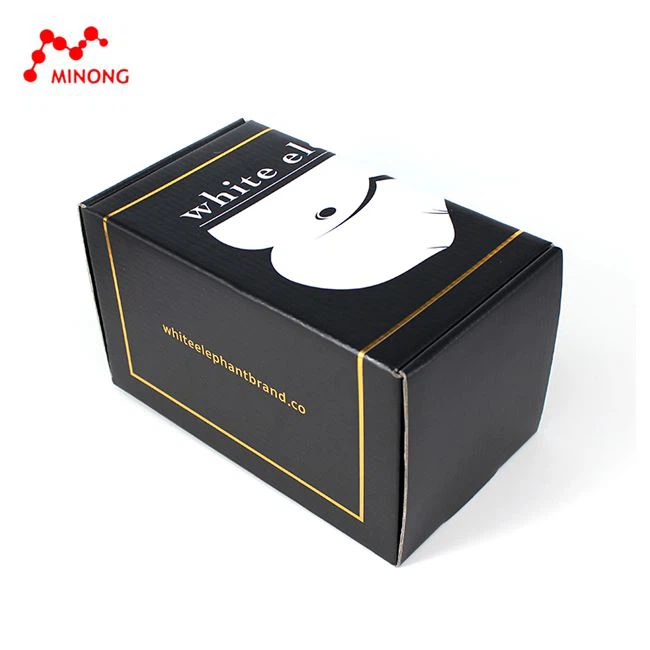Boîtes en carton ondulé noir